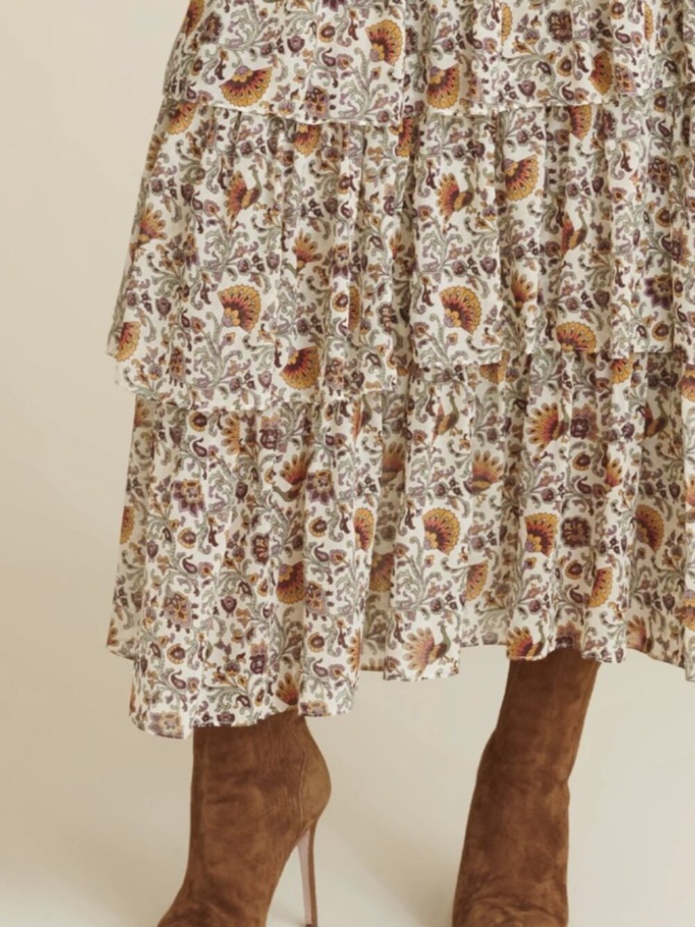 Veronica Beard - Shailene Paisley Silk Skirt, size 4 - Picture 4 of 10